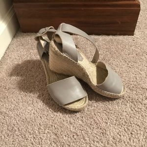 Gray Soludos Wedge Heel
